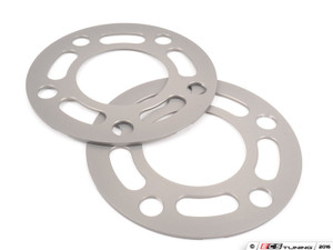 3mm Wheel Spacers - Silver (Pair)