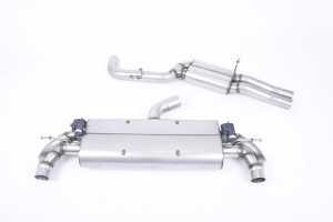 Milltek Sport Cat Back Resonated (EC Approved) with Polished Oval Tips