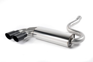 Milltek Resonated (Quieter) Downpipe-Back Exhaust with Cerakote Black OEM-Style Tips - Audi Coupe UR quattro 10v Turbo