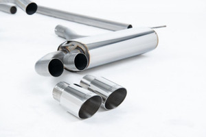 Milltek Resonated (Quieter) Downpipe-Back Exhaust with Polished OEM-Style Tips - Audi Coupe UR quattro 10v Turbo