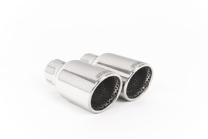 Milltek Resonated (Quieter) Cat-Back Exhaust with 100mm Jet Polished Tips - Ford Focus Mk2 ST 225