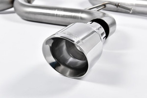 Milltek Non-Resonated (Louder) Cat-Back Race Exhaust with Polished GT-100 Tips - Ford Focus Mk2 ST 225