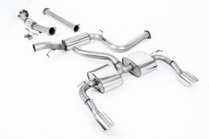 Milltek Resonated Turbo-Back Exhaust with Catalyst Delete - Ford Focus MK2 RS 2.5T 305PS