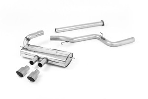 Milltek Non-Resonated (Louder) Cat-Back Exhaust with Titanium Tips - Ford Focus Mk3 ST 2.0-litre EcoBoost 5-Door Hatchback