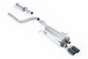 Milltek Resonated (Quieter) Cat-Back Exhaust System with Carbon Jet-80 Trims