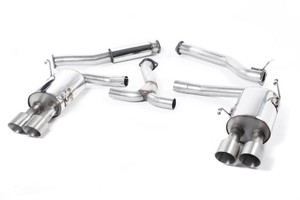 Milltek Resonated (Quieter) Cat-Back Exhaust with MSUB169 Connector & Titanium GT-100 Tips - Subaru Impreza WRX STi Saloon / Sedan