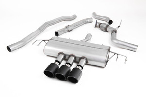 Milltek Non-Resonated (Louder) Cat-Back Exhaust with 3 x Carbon Jet-100 Tips - Honda / Acura Civic Type R FK8 2.0 i-VTEC (Both OPF/GPF & Non OPF/GPF Models)