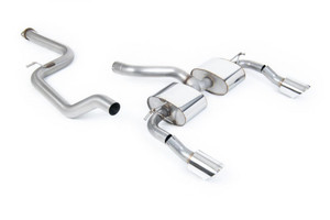 Milltek Non Resonated (Louder) Race Cat-Back Exhaust with DTM Polished Tips - Ford Focus MK2 RS 2.5T 305PS