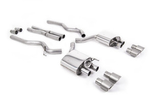Milltek Cat-Back Exhaust with Titanium GT-100 Tips - Ford Mustang 5.0 V8 GT (Fastback - Facelift Model)
