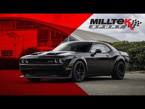 Milltek Front Pipe-back with Active 'H' and Burnt Titanium GT-100 Tips - Dodge / RAM Challenger SRT Hellcat (inc Redeye and Widebody Models)
