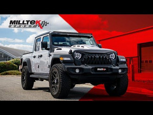 Milltek Rear Exit Cat Back with GT-115 Cerakote Black Tips - Jeep Gladiator (JT) 3.6 V6