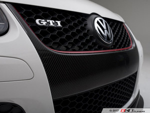 Carbon Fiber Front Grille Frame Overlay