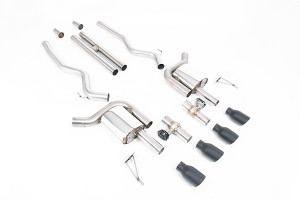 Milltek Active Valved Cat Back with H Pipe and Cerakote Tips
