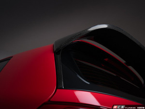 Carbon Fiber Hatch Spoiler Side Blades - Set