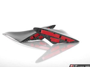 Carbon Fiber Hatch Spoiler Side Blades - Set