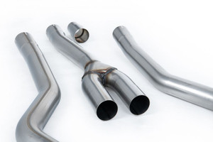 Milltek Valved Non-Resonated Cat-back with Brushed Titanium Tips - Ford Mustang 2.3 EcoBoost (S650 Fastback)