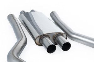 Milltek Valved Resonated Cat-back with Polished Tips - Ford Mustang 2.3 EcoBoost (S650 Fastback)