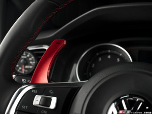 Aluminum Paddle Shifters - Polished Red Anodized