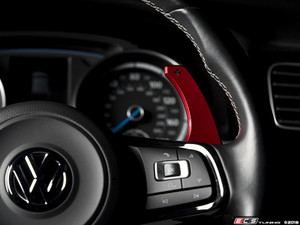 Aluminum Paddle Shifters - Polished Red Anodized