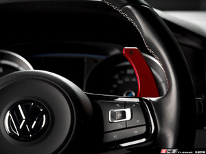 Aluminum Paddle Shifters - Polished Red Anodized