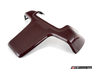 Audi 3.0T Carbon Fiber Engine Cover Kit - Red