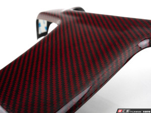 Audi 3.0T Carbon Fiber Engine Cover Kit - Red