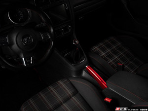 ECS Billet Aluminum Parking Brake Handle - Red Anodized