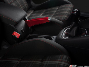 ECS Billet Aluminum Parking Brake Handle - Red Anodized