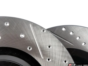 Front & Rear Drilled/Slotted ECS V4 Brake Rotor Kit (340x30/310x22)