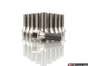 Titanium Conical Seat Wheel Bolt - 14x1.5x35mm - Set Of 20