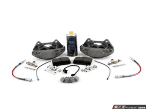 Front Big Brake Kit - Stage 3 - Cross Drilled & Slotted Rotors (345x30)