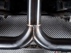 MK6 GTI Muffler Delete Kit - Chrome 4.0" Swivel Tips