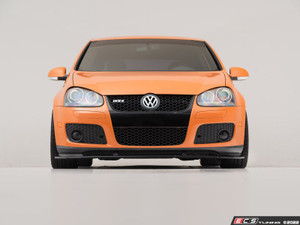 MK5 GTI / Jetta 2.0T Front Lip Spoiler - Textured Black + FREE Badgeless Grille Black With Chrome Strip