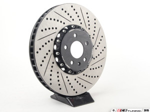 2pc 365mm Cross Drilled & Slotted Rotor - Left B8/B9
