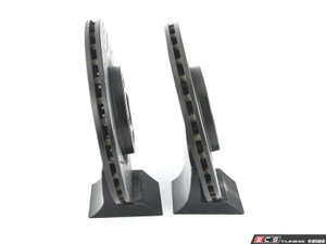 Front V5 Drilled & Slotted Brake Rotors - JCW GP2 Set (330x25)