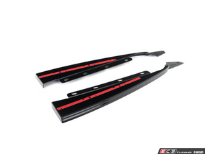 MK6 Jetta Facelift ECS Rear Diffuser Side Spat Add-On Kit - Gloss Black