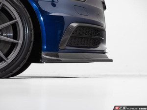 C7 S6 / A6 S-Line Front Bumper Grille Accent Set - Carbon Fiber