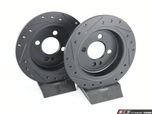 Rear V5 Drilled & Slotted Brake Rotors - Set (259x10)