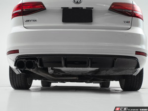 MK6 Jetta Facelift Rear Diffuser - Textured Black