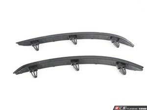 MK8 GTI/Golf R Gloss Black Rear Bumper Fog Lights Trim