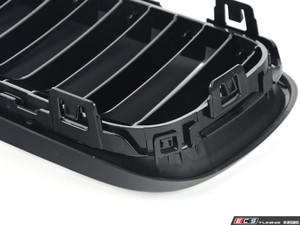 Blackout Dual-Slot Grille Set - Gloss Black