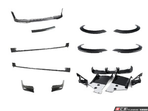 JCW Aero Trim Gloss Black Kit - With Gloss Euro Wheel Arches & Gloss JCW GP2 Diffuser
