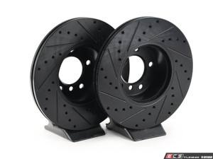 Front V5 Drilled & Slotted Brake Rotors - Set (312x24)