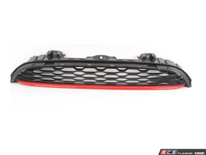 JCW Grille - Chili Red With JCW Logo