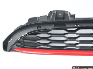 JCW Grille - Chili Red With JCW Logo