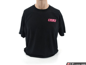 Black With Flo Pink ECS Short Sleeve T-Shirt