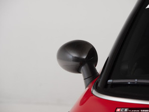 JCW Style Carbon Fiber Mirror Cap Clip In Covers  - Set