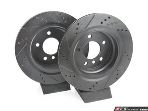 Rear V5 Drilled & Slotted Brake Rotors - Set (312x20)