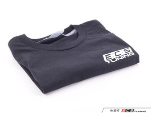 Black With White ECS Short Sleeve T-Shirt