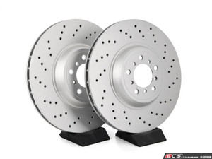 Front V5 Drilled Brake Rotors - Set (380x30)
